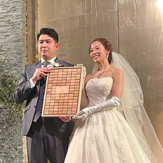 木製ゲスト参加型結婚証明書