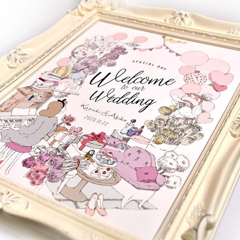 アンティークな雰囲気のイラスト ウェルカムボード ガールズパーティ 結婚式アイテムの通販 ファルベ 公式 アンティークな雰囲気のイラスト ウェルカムボード ガールズパーティ 結婚式アイテムの通販 ファルベ 公式