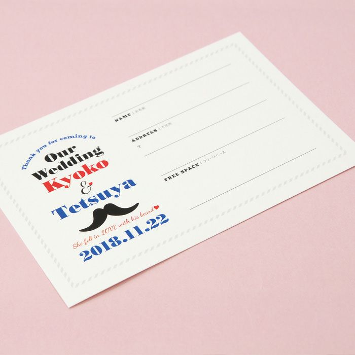 受付の混雑を防げるアイテム「ゲストカード」オシャレで可愛いデザイン
