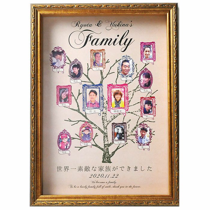 絶品 ファミリーツリー 家系図 両親へのプレゼント 結婚式アイテムの通販 ファルベ 公式