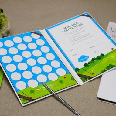 結婚証明書ゲスト参加型「ゴルフ」／スポーツ挙式
