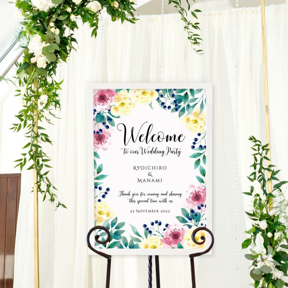 おしゃれ海外風ウェルカムボード ナチュラルフラワー 結婚式アイテムの通販 ファルベ 公式 おしゃれ海外風ウェルカムボード ナチュラルフラワー 結婚式アイテムの通販 ファルベ 公式