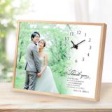 結婚式で贈るギフト写真入時計 「ウェディングフォトクロック