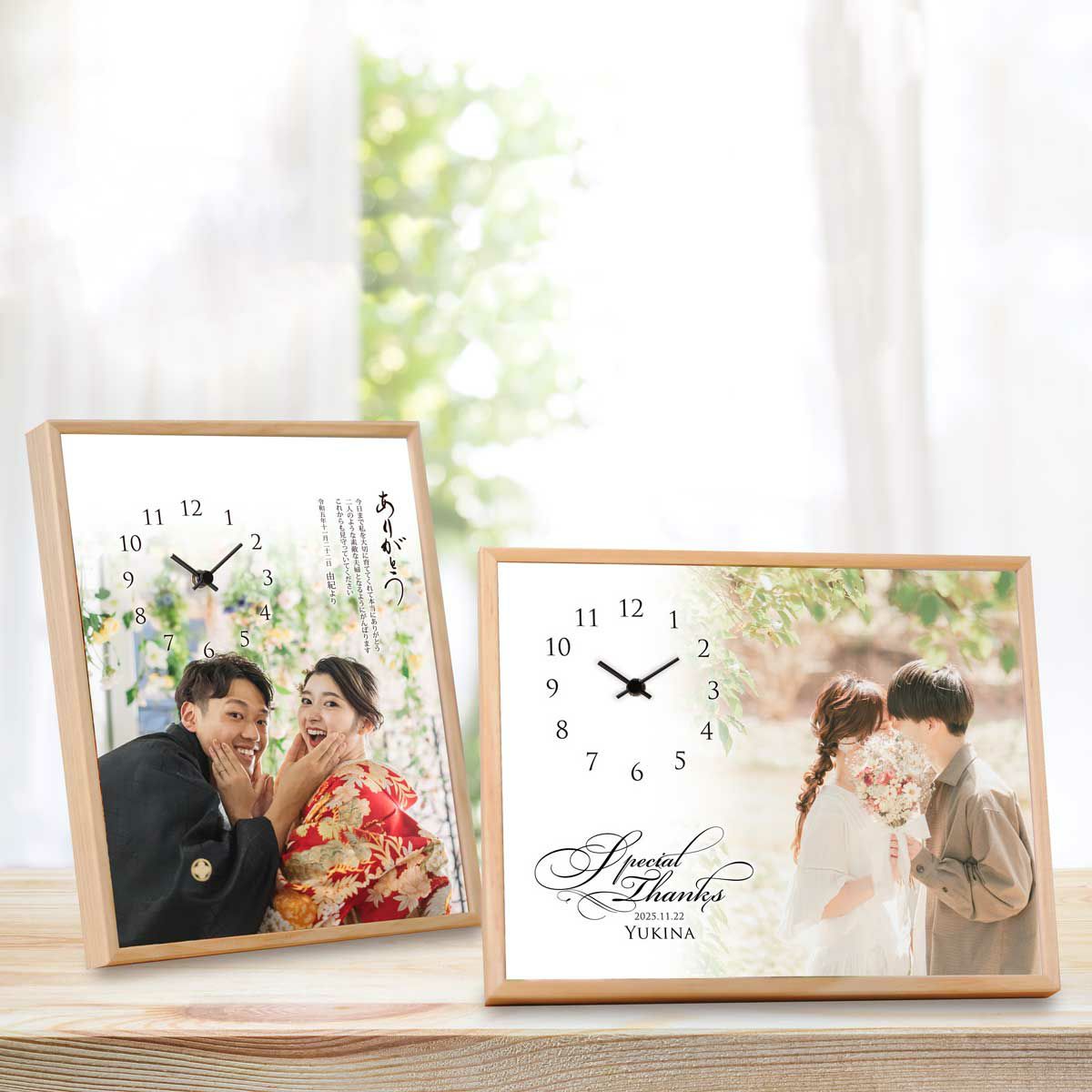 オリジナル文字盤 写真入時計 フォトクロック 結婚式アイテムの通販 ファルベ 公式