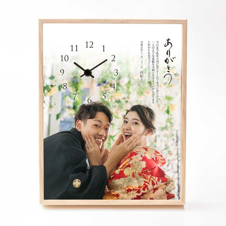 オリジナル文字盤 写真入時計 フォトクロック 結婚式アイテムの通販 ファルベ 公式