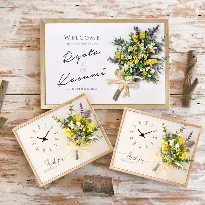 ウェルカムボード＆両親プレゼントお揃い3点セット