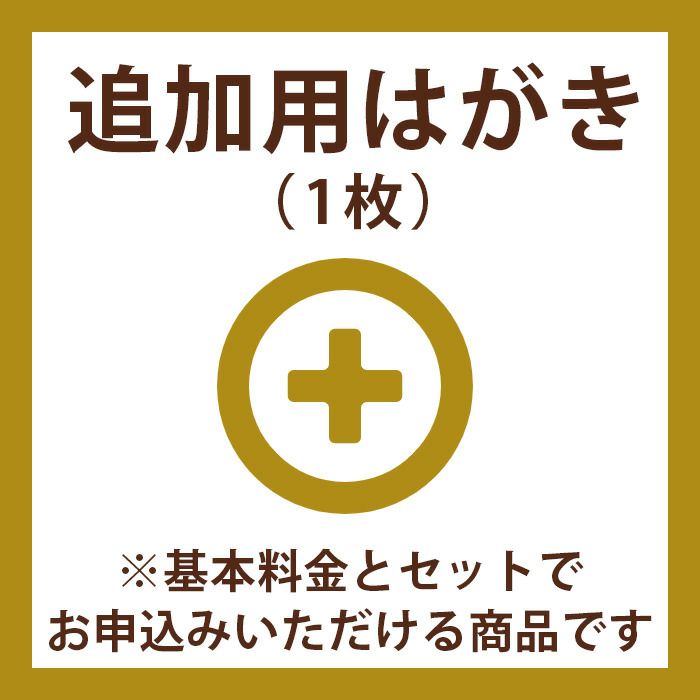 年賀はがき 追加用はがき 1枚 結婚式アイテムの通販 ファルベ 公式