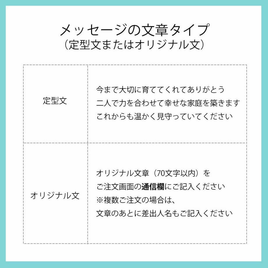 文章は定型文orオリジナルメッセージをお入れします