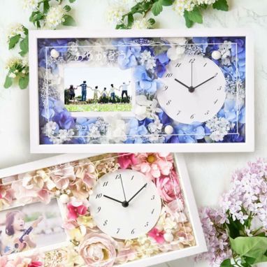 お祝い工房 花時計フォトフレーム付き リボンゴム付 結婚式アイテムの通販 ファルベ 公式 お祝い工房 花時計フォトフレーム付き リボンゴム付 結婚式アイテムの通販 ファルベ 公式