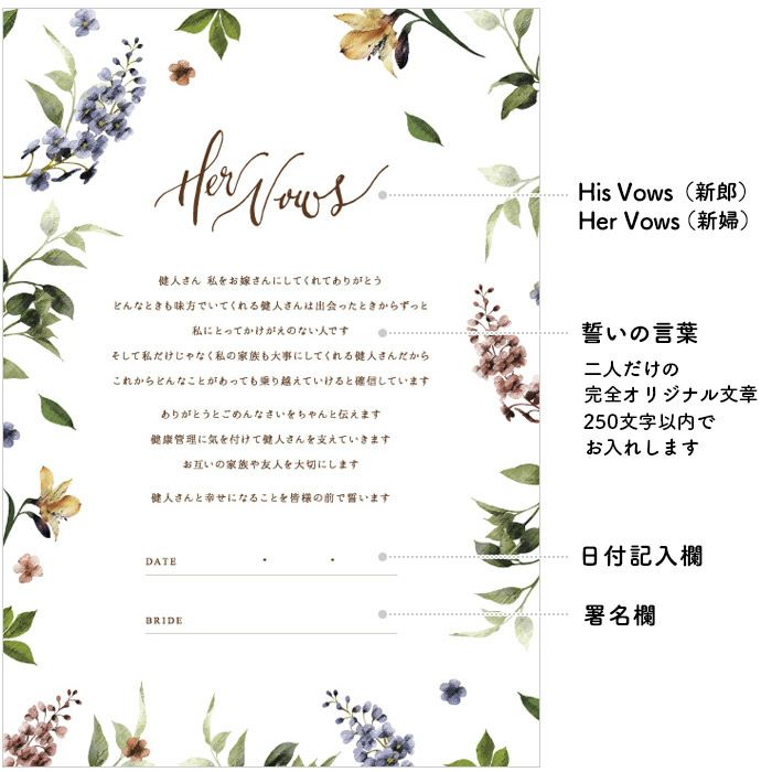 接触なし サインするのは二人だけ 結婚証明書 ナチュレ 結婚式アイテムの通販 ファルベ 公式