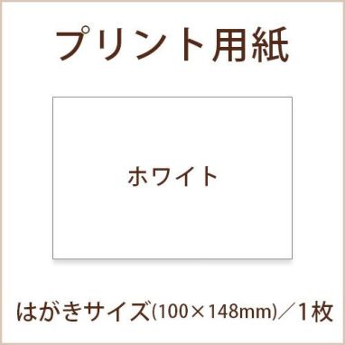 手作り材料 招待状プリント用紙 はがきサイズ ホワイト 1枚 結婚式アイテムの通販 ファルベ 公式