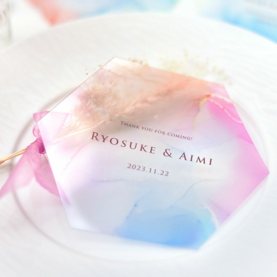 アルコールインクアート風のおしゃれなフェイスシールド