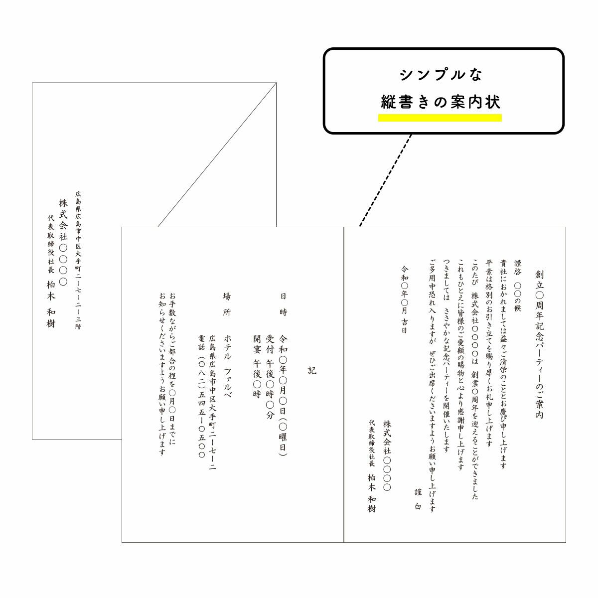 印刷込みでスピーディーにお届けできる案内状