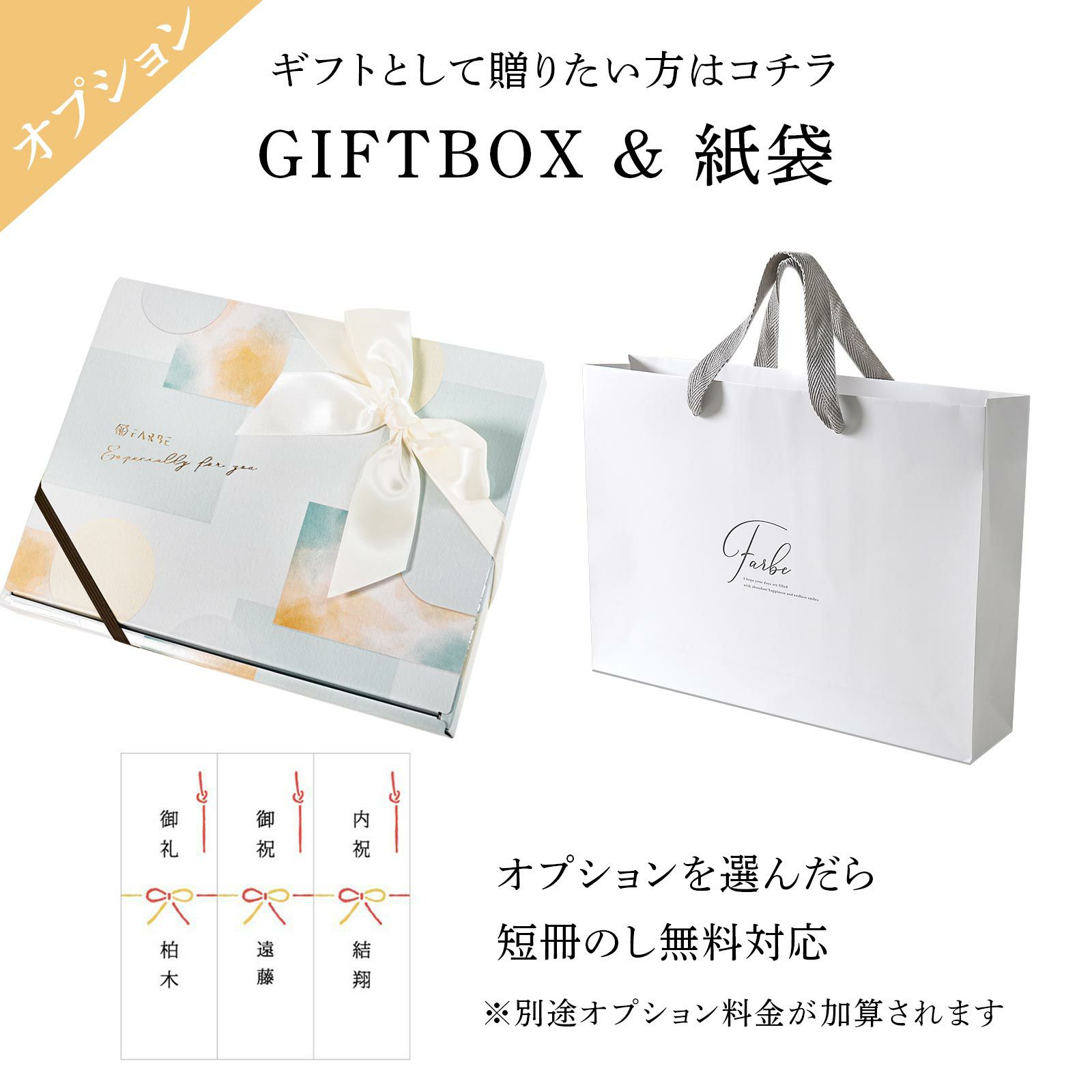 ギフトボックスラッピングオプションについて
