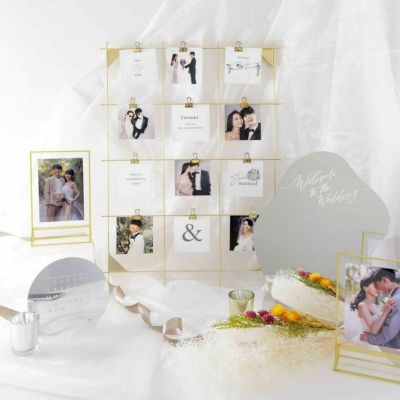 ミラーウェルカムボード付きウェルカムスペースセット