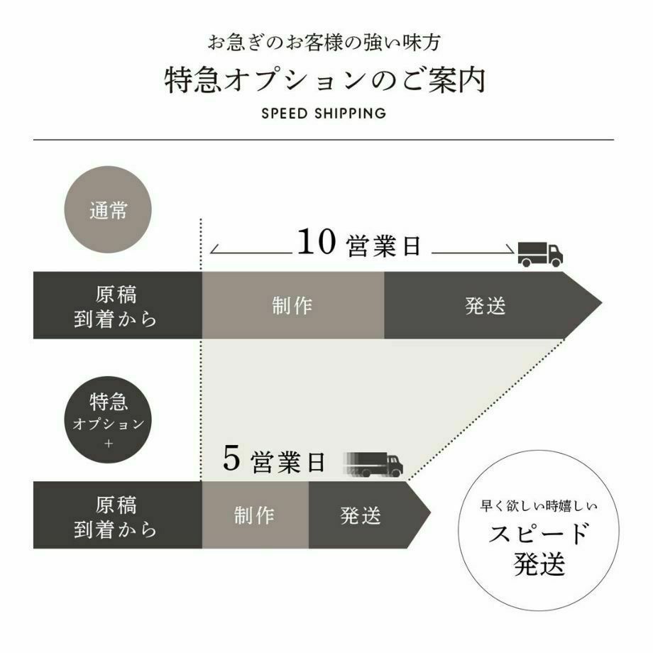 特急オプションのご案内