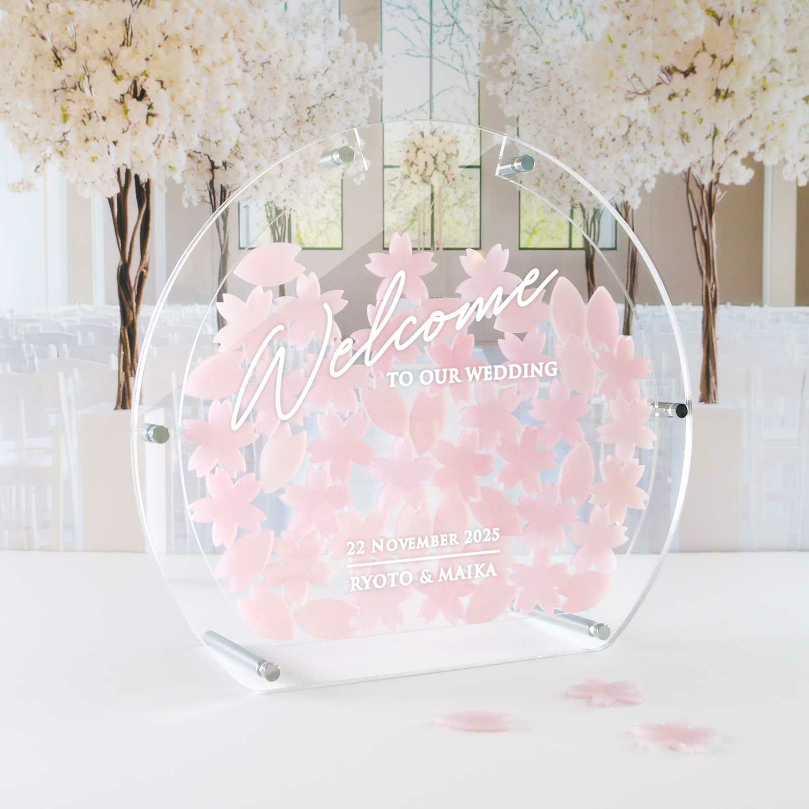 桜柄のウェディングドロップス