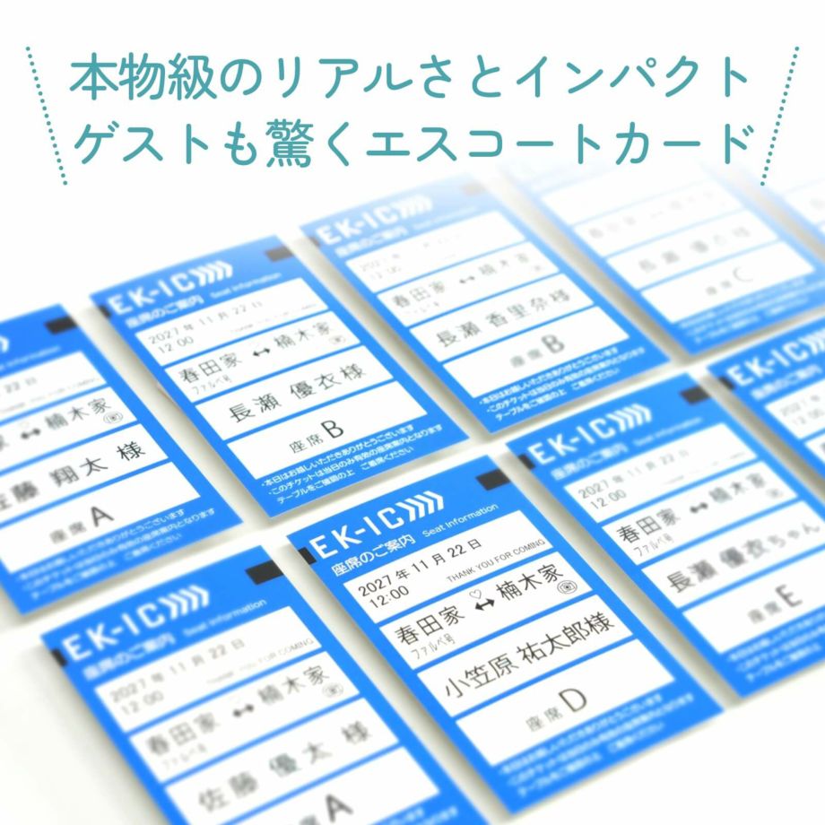 本物級のリアルさとインパクトのあるエスコートカード