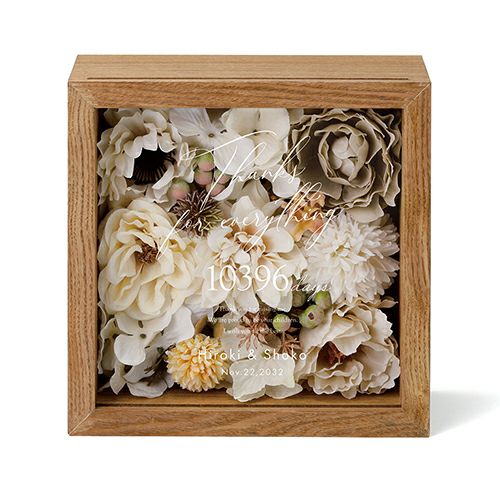 ナチュラルホワイトのフラワーボックス