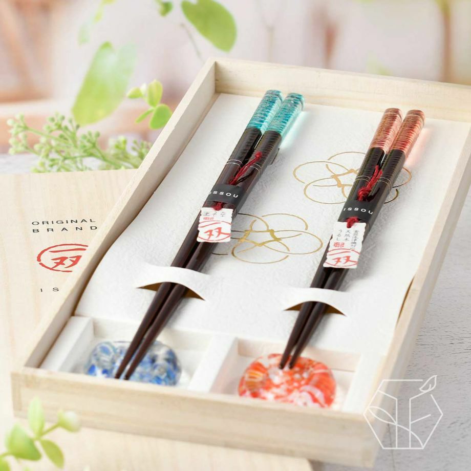 潮風夫婦箸＆箸置きセット