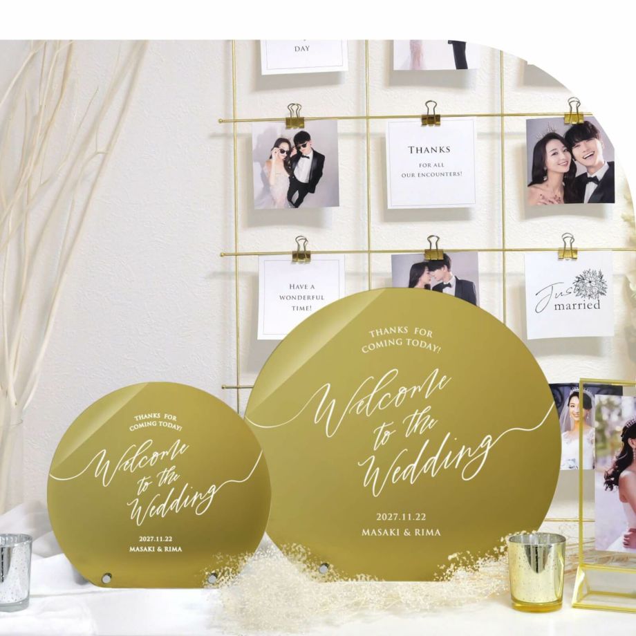 どちらも挙式後飾りやすいサイズ感