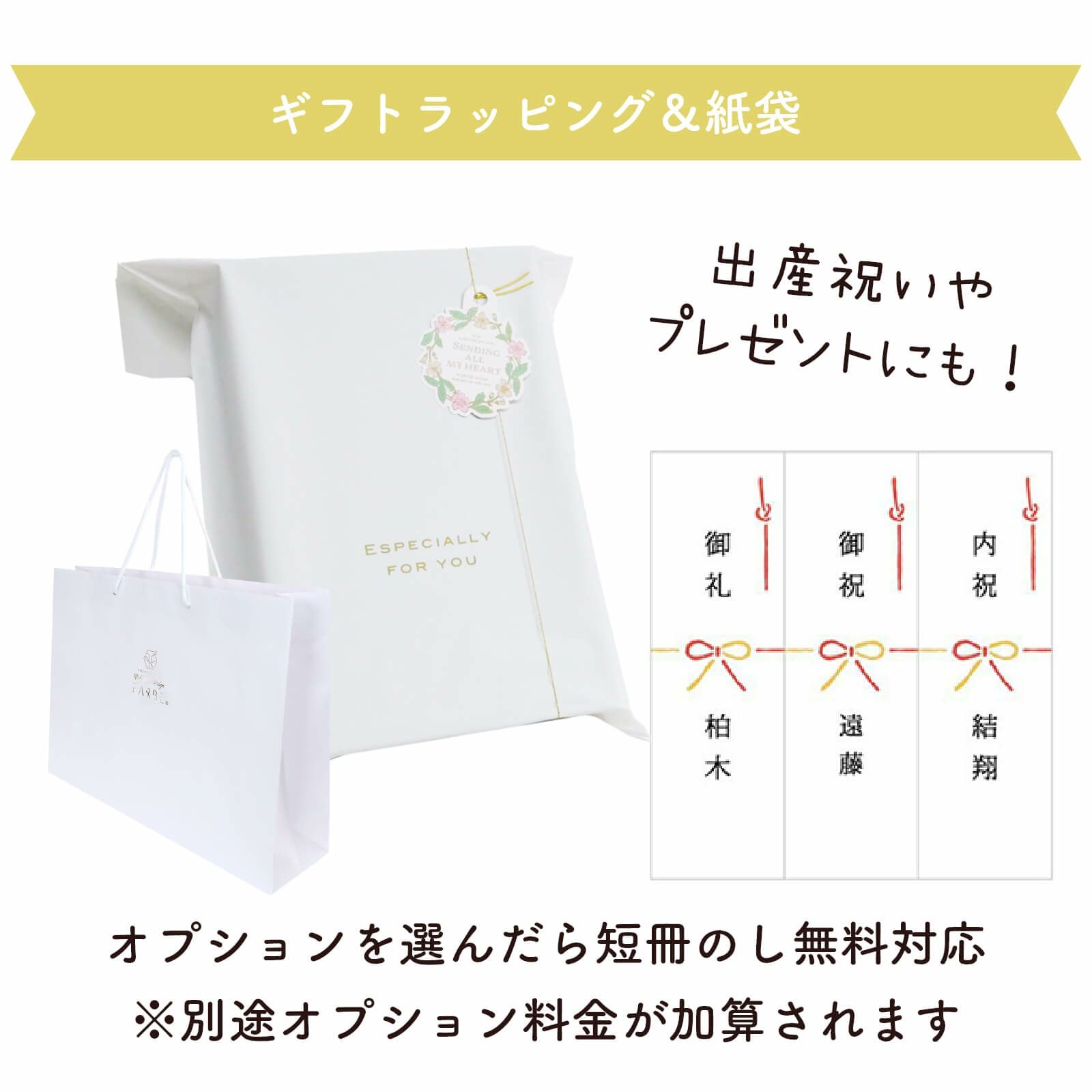 ギフトラッピング＆紙袋オプションについて