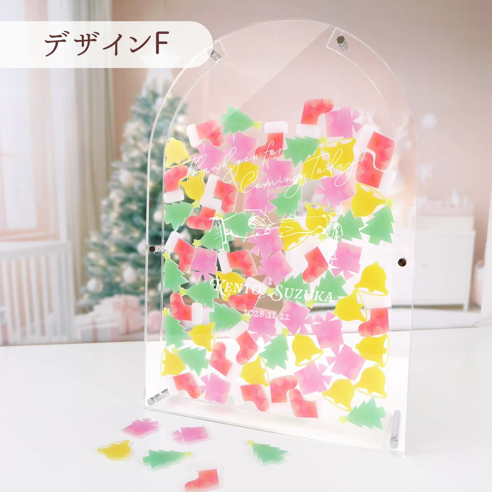 キャンディクリスマスドロップス結婚証明書デザインF