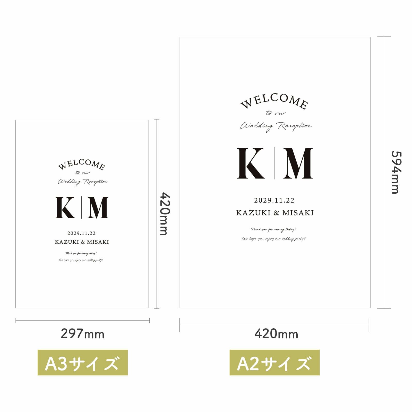 パネルウェルカムボードサイズ詳細